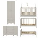 Ver imagem 7 de Quarto de Bebê Completo com Berço Americano 3 em 1 p/Colchão 130x70cm Dengo Multimóveis MP4596