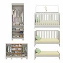 Ver imagem 5 de Quarto de Bebê Completo com Berço Americano 3 em 1 p/Colchão 130x70cm Dengo Multimóveis MP4596