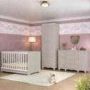 Ver imagem 1 de Quarto de Bebê Completo com Berço Americano 3 em 1 p/Colchão 130x70cm Dengo Multimóveis MP4596