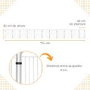 Ver imagem 6 de Cercado Pet Cães Cachorros Coelhos com 10 Módulos + Portão 83cm Utilyse Branco