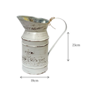 Ver imagem 4 de Vaso Jarro Decorativo em Metal Vintage Bege 23 Cm