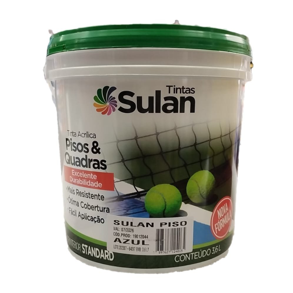 TINTA PISO AZUL 3,6LTS SULAN | MadeiraMadeira