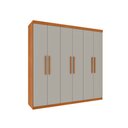 Ver imagem 2 de Guarda Roupa Lagos 6 Portas e 4 Gavetas Tcil Cinamomo Off