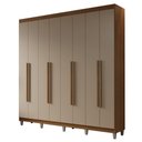 Ver imagem 3 de Guarda-Roupa Casal com Pés 8 Portas Batentes Netuno Madesa