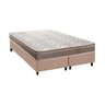 Cama Box King: Colchão Espuma D33 Paropas Anatômico Confort Ultra Firme + Base Crc Suede Clean ( - 1