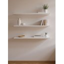 Ver imagem 1 de Kit de 3 Prateleiras 180cm Mdf Branco - On Móveis