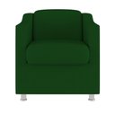 Ver imagem 4 de Kit 06 Poltronas Tilla Consultório Recepção Sala Suede Balaqui Decor Cor:verde