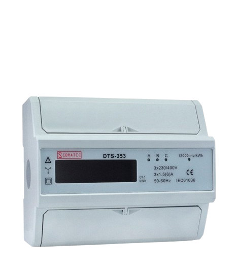 Medidor de Energia (kwh) Dts353-tc Trifásico 220/380v - Medição por Tc de 30/5 À 4000/5 Sibratec