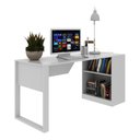 Ver imagem 2 de Mesa para Escritório com Armário 160cm Multimóveis Cr25264 - Branco
