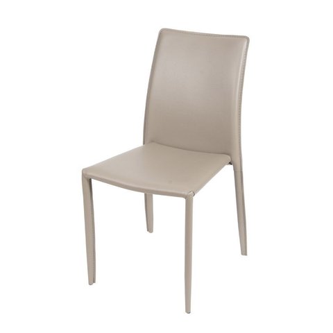 Cadeira Glam em Corino Pu Estrutura Metal - Empilhavel:fendi