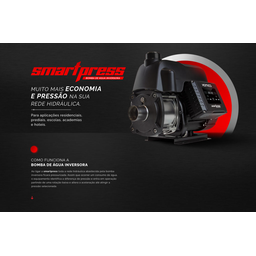 Bomba Agua Pressurizadora Komeco Inversora Smartpress 37 1cv - 8