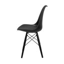 Ver imagem 4 de Conjunt Mesa Redonda Eames Black 90cm + 4 Cadeiras Saarinen Dsw Sala Cozinha Jantar La Mobilia