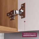 Ver imagem 7 de Cozinha Pérola 200cm com Rodapé 4 Peças Off White/Freijó Yescasa