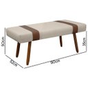 Ver imagem 5 de Puff Recamier Retangular para Sala Quarto Belt 90cm Bouclê - Sofa Store:bouclê Bege