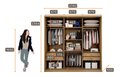 Ver imagem 5 de Guarda-Roupa Arezzo 4 Gavetas sem Espelho Fendi Novo Horizonte