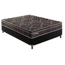 Ver imagem 1 de Cama Box Casal: Colchão Molas Ensacadas Paropas MasterPocket Privilege + Base CRC Suede Black(