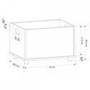 Ver imagem 3 de Baú de Brinquedos Branco 15310 - Olivar Móveis