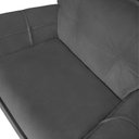 Ver imagem 4 de Poltrona Decoratica Livia Suede Cinza - Dominic Decor