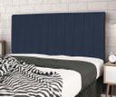 Ver imagem 3 de Cabeceira Estofada Box Casal King Size Encosto para Cama Corola 195x126 Cm Azul Marinho
