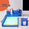 KIT BLOCO ANOTAÇÕES, PORTA LAPIS, E PORTA OBJETOS 4 PÇS AZUL - OIKOS - 2