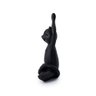 Yoga cat preto em resina 11x15x5 cm - 3