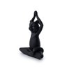 Yoga cat preto em resina 11x15x5 cm - 2