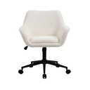 Ver imagem 1 de Cadeira Poltrona Giratória Pelegrin Pel-2001 Tecido Branca