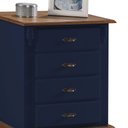 Ver imagem 2 de Mesa de Cabeceira Retrô 4 Gavetas Pés Luiz Xv 60404 Linz Móveis