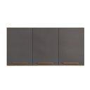 Ver imagem 2 de Armário Aéreo Ônix 3 Portas Arte Móveis:cinamomo/grafite