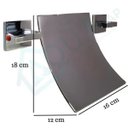 Ver imagem 6 de Torneira Moderna Duplocomando Parede Banheiro Lavabo Prata