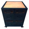 Cômoda Grande para Quarto com 6 Gavetas - Modelo Industrial - Ferro Preto e Madeira Maciça Canela - 9