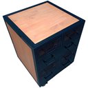 Ver mais imagens de Cômoda Grande para Quarto com 6 Gavetas - Modelo Industrial - Ferro Preto e Madeira Maciça Canela