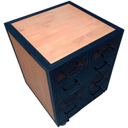 Cômoda Grande para Quarto com 6 Gavetas - Modelo Industrial - Ferro Preto e Madeira Maciça Canela - 8