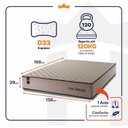 Ver imagem 4 de Colchão Casal King House Espuma D33 San Diego 138x188x29 Bege