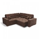 Ver imagem 2 de Sofá de Canto Bahia 2,25x2,25M Retrátil e Reclinável com Molas e Almofadas Espresso Móveis