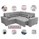 Ver imagem 7 de Sofá de Canto Bahia 2,25x2,25M Retrátil e Reclinável com Molas e Almofadas Espresso Móveis