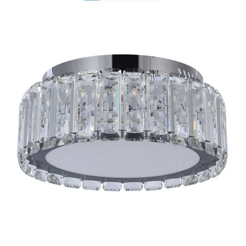 Plafon Cristais Transparente 30cm Led 25w 3000k Bivolt 16094-pl