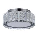 Ver imagem 1 de Plafon Cristais Transparente 30cm Led 25w 3000k Bivolt 16094-pl