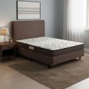Ver imagem 1 de Conjunto Box Casal Ecoflex Ecoline D23 138 X 188 Cm Marron Floral