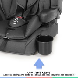 Cadeirinha de Bebe Para Auto Dobrável De 9 Até 36 kg Grupos 1, 2 e 3 Mib Cinza Galzerano - 5