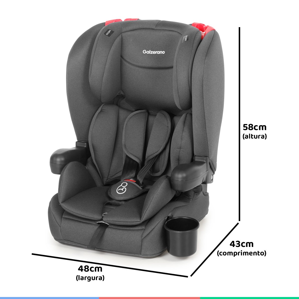 Cadeirinha de Bebe Para Auto Dobrável De 9 Até 36 kg Grupos 1, 2 e 3 ...