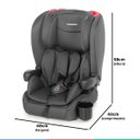 Ver imagem 7 de Cadeirinha de Bebe Para Auto Dobrável De 9 Até 36 kg Grupos 1, 2 e 3 Mib Cinza Galzerano