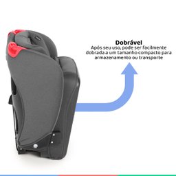 Cadeirinha de Bebe Para Auto Dobrável De 9 Até 36 kg Grupos 1, 2 e 3 Mib Cinza Galzerano - 6