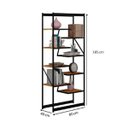 Ver mais imagens de Conjunto 2 Peças com Escrivaninha e Estante Industrial Innovare Art Panta Marrom e Preto