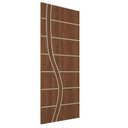 Ver imagem 1 de Kit 3 Portas de Madeira Frisada U.v 210cm X 80cm - R70ss Imbuia