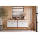 Ver imagem 7 de Balcão de Madeira Maciça 4 Portas e 2 Gavetas Viena Branco