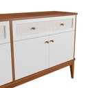 Ver imagem 4 de Balcão de Madeira Maciça 4 Portas e 2 Gavetas Viena Branco