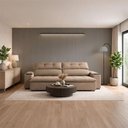 Ver imagem 1 de Painel Ripado Decorativo para Sala de Estar 100% MDF Grigio Casa Lar Shop 320cm