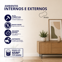 Ver imagem 2 de Tinta Acrílica Standard Semi Brilho 3.6L Cor Areia Antimofo Baixo Odor Durín