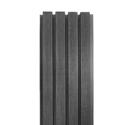 Painel Ripado WPC em Barra 290x21,9cm (0,635m²) Silver Gray EspaçoWall - 2 Painel Ripado WPC em Barra 290x21,9cm (0,635m²) Silver Gray EspaçoWall - 2